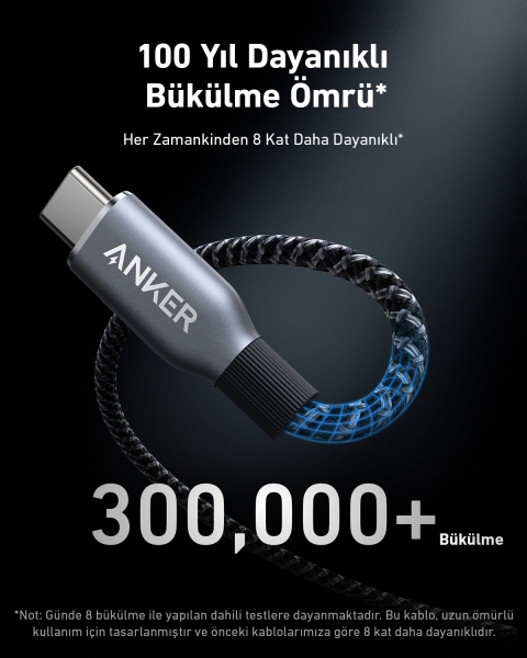 Anker Prime 240W Şarj Kablosu
