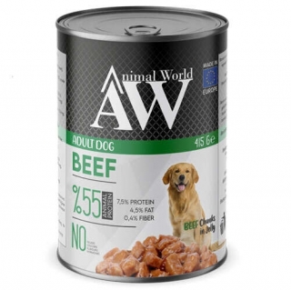 Animal World Chucks in Jelly Beef Biftek Etli 415 gr Köpek Maması