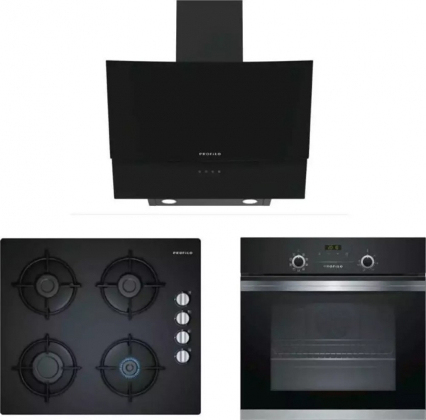 Profilo Lüks Blackstar Siyah Ankastre Set OO36P6B10D + FRMA325S + DVE6G560