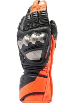 Dainese Full Metal 7 Black Red Fluo Motosiklet Eldiveni