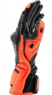 Dainese Full Metal 7 Black Red Fluo Motosiklet Eldiveni
