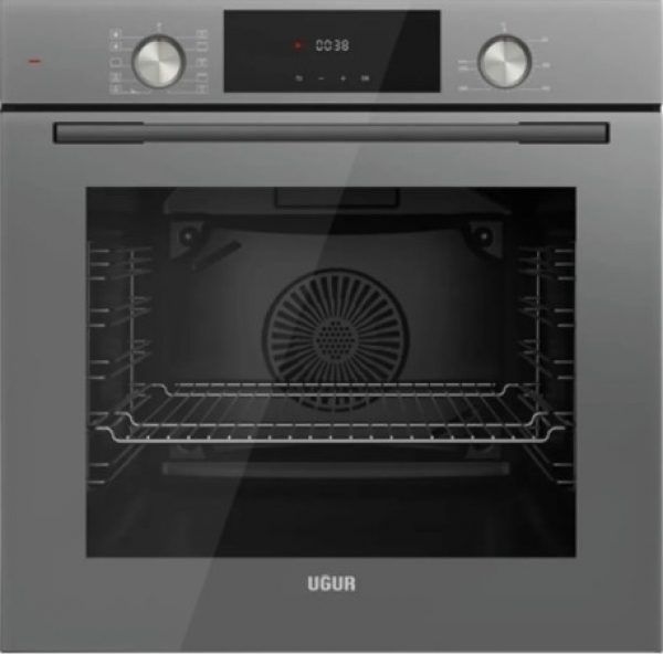 Uğur Gri Ankastre Set UAO 6040W0 GCY CSR1 + UAF 6011D GCPET + UAD 6011 GA3D