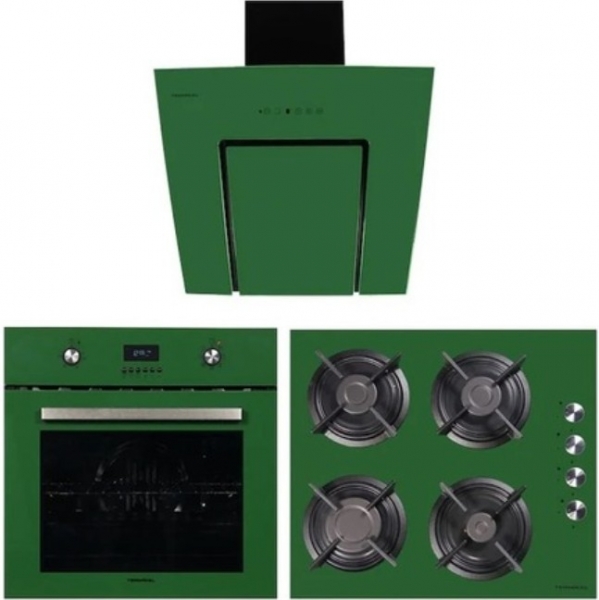 Termikel Colours Yeşil Ankastre Set 17152 GR604D + BO 6000 GR + Lumex 6035 GR
