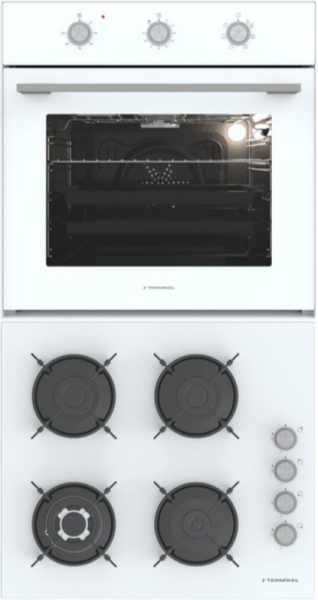 Termikel Beyaz Ankastre Set BH P6194C W + BO O6435C W +