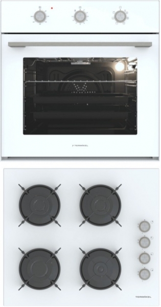 Termikel Beyaz Ankastre Set BH P6144C W + BO O6435C W +