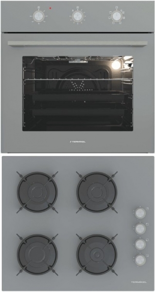 Termikel Gri Ankastre Set BH P6144C A + BO O6435C A +