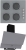 Termikel Gri Ankastre Set BH P6144C A +  + CH C6532C BA