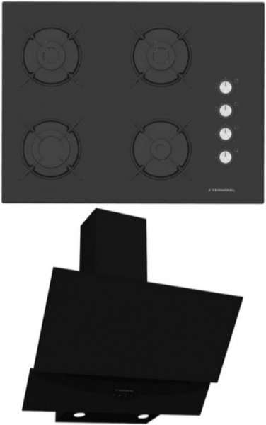 Termikel Siyah Ankastre Set BH P7144C B + + CH C6532C BB