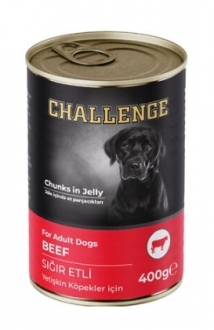 Challenge Sığır Etli Jöle Et Parçalı 400 gr Köpek Maması