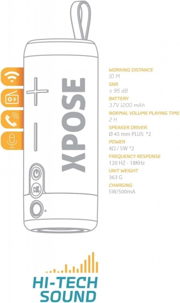 Powerway Xpose Bluetooth Hoparlör