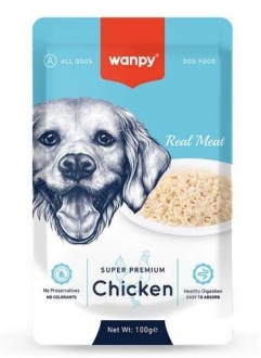 Wanpy Super Premium Pouch Tavuklu 100 gr Köpek Maması
