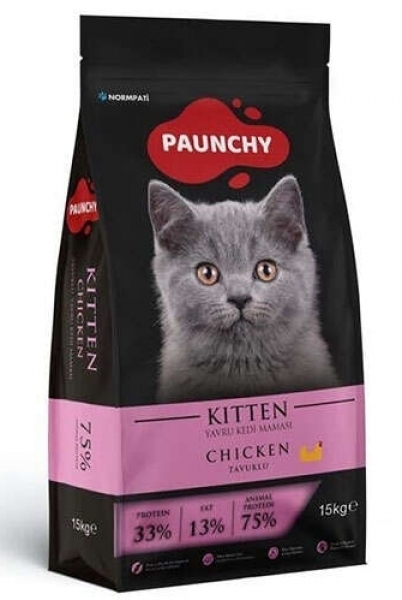 Paunchy Tavuk Etli Yavru 15 kg Kedi Maması