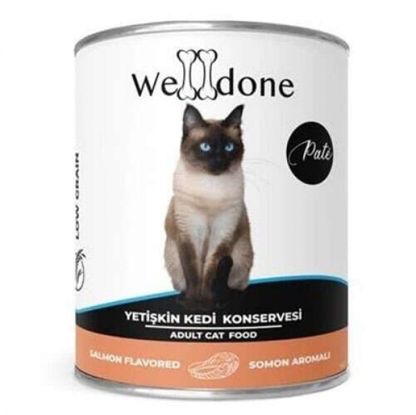 Welldone Somon Etli Pate Yetişkin 415 gr Kedi Maması