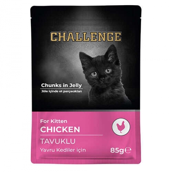 Challenge Pouch Tavuklu Yavru 85 gr Kedi Maması