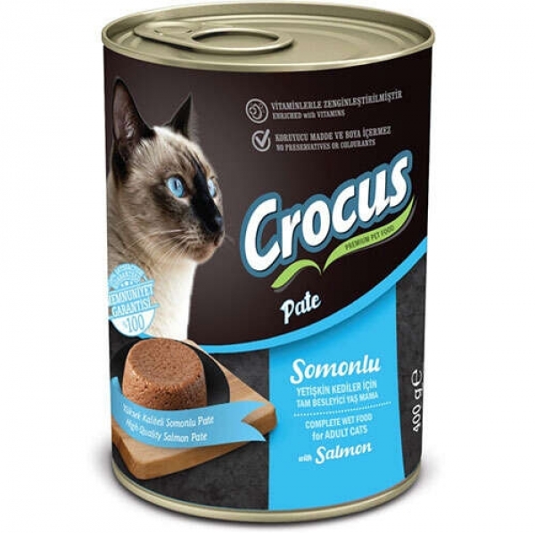 Crocus Pate Somonlu 400 gr Kedi Maması