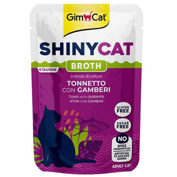 Gimcat GimCat Shinycat Pouch Ton Balıklı ve Karidesli 70 gr Kedi Maması