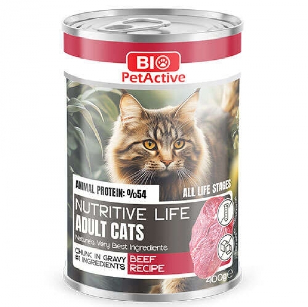 Bio Pet Active Nutritive Life Biftekli 400 gr Kedi Maması