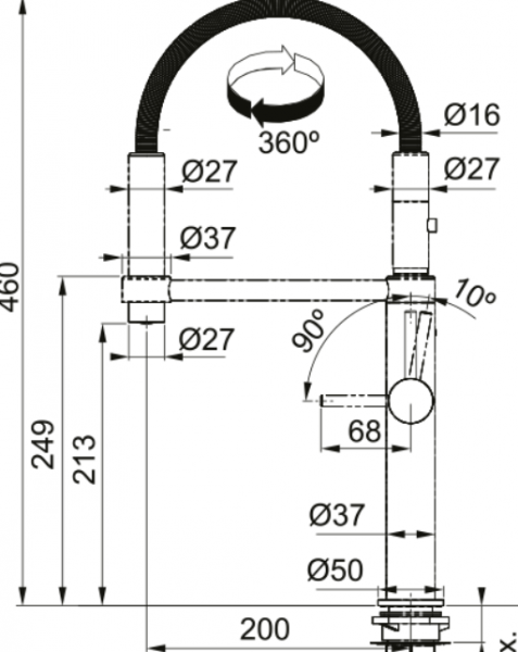 Franke Pescara 115.0393.976 Eviye Bataryası
