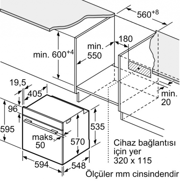 Siemens HU717ABN0T Ankastre Fırın