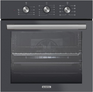 Kumtel Metalik Gri 8 Prog. B66-SF3(MT) Ankastre Fırın