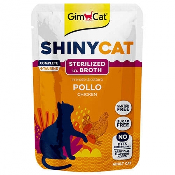 Gimcat GimCat Shinycat Pouch Kısırlaştırılmış Tavuk Etli 70 gr Kedi Maması