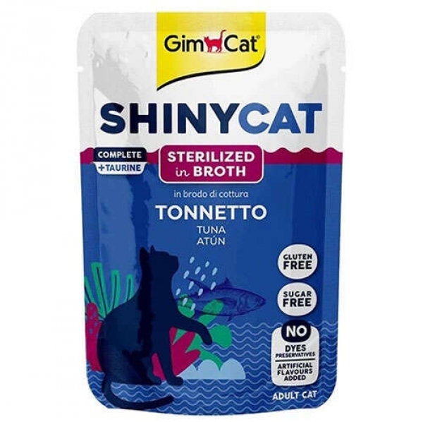 Gimcat GimCat Shinycat Pouch Kısırlaştırılmış Ton Balıklı 70 gr Kedi Maması