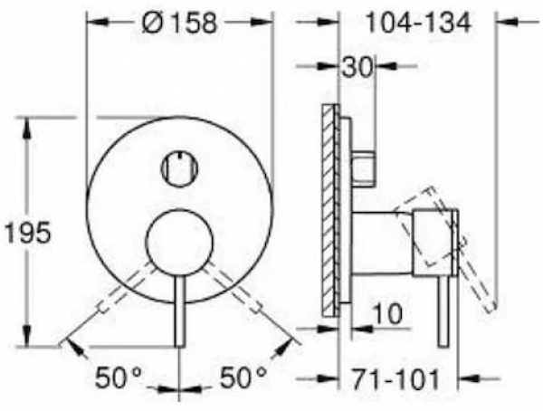 Grohe Atrio 24356DA0 Banyo Bataryası