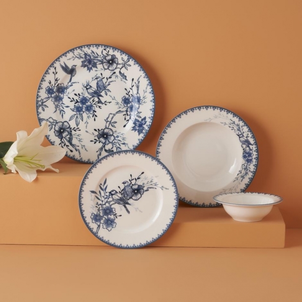 Bella Maison Bleu Blanc 24 Parça Yemek Takımı