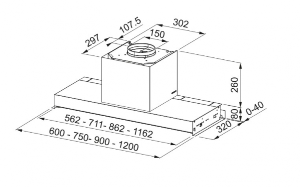 Franke FMY DRIP-FREE 120 KL Davlumbaz