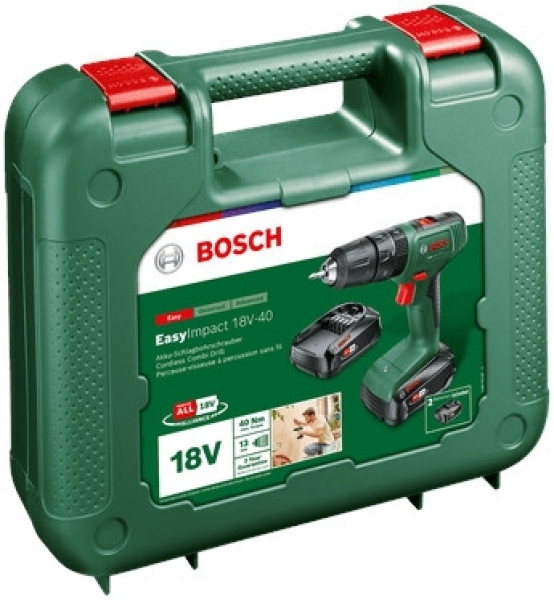 Bosch EasyImpact 18V-40 Akülü Matkap (2 Akülü)