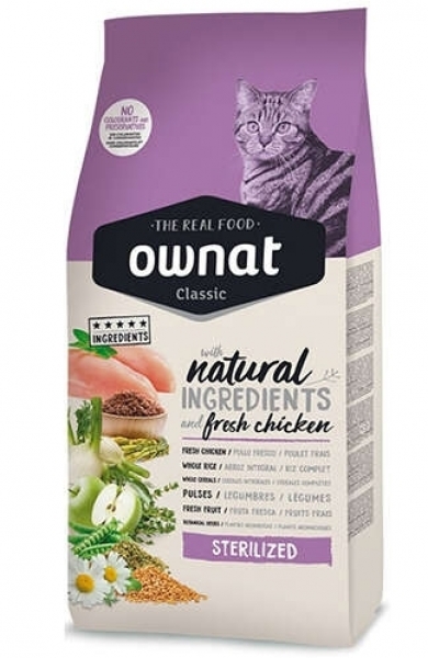 Ownat Classic Tavuklu Kısırlaştırılmış 1.5 kg Kedi Maması