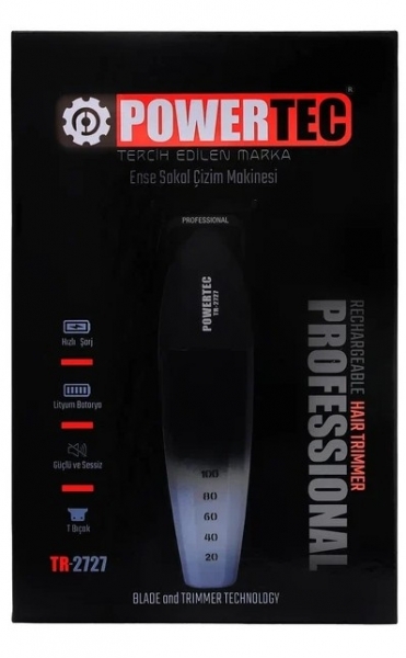 Powertec TR-2727 Black Sakal Kesme Makinesi