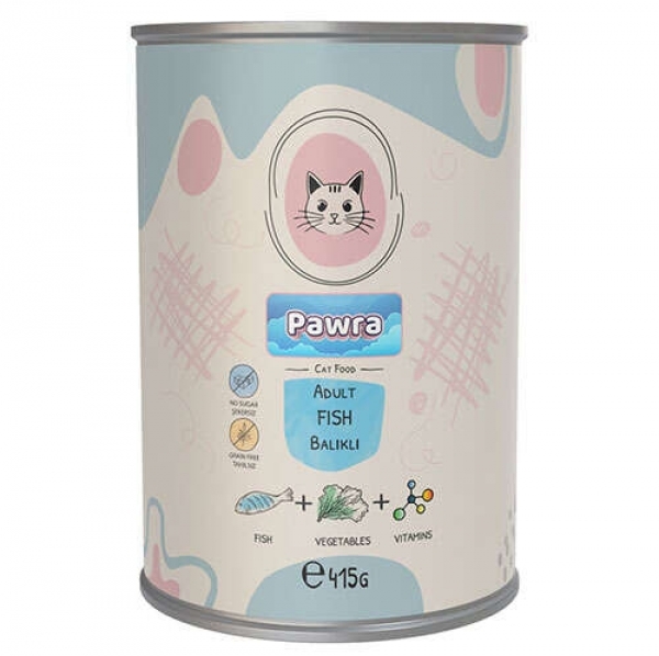 Pawra Balıklı Yetişkin 415 gr Kedi Maması