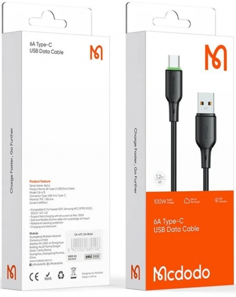 Mcdodo CA-4751 100W Şarj Kablosu