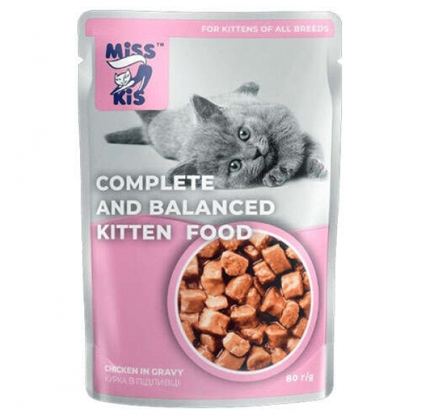 Miss Kis Tavuklu Yavru 80 gr Kedi Maması