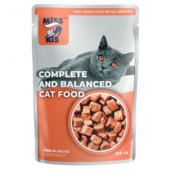 Miss Kis Kuzu Etli Yetişkin 80 gr Kedi Maması