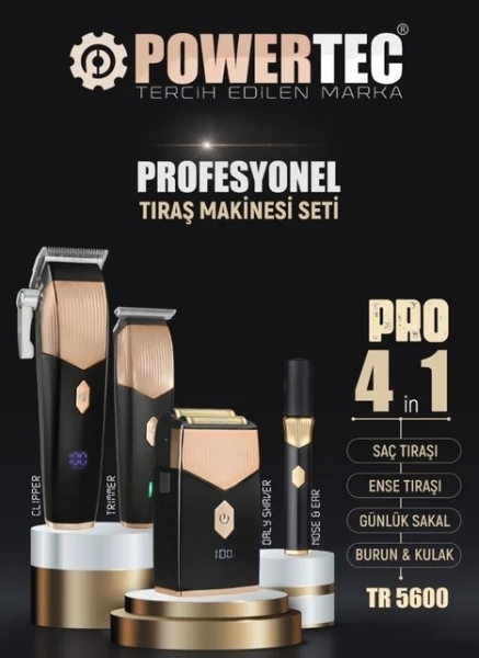 Powertec TR-5600 Çok Amaçlı Tıraş Makinesi