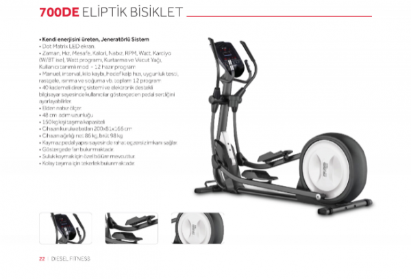 Diesel Fitness 700DE Eliptik Bisiklet