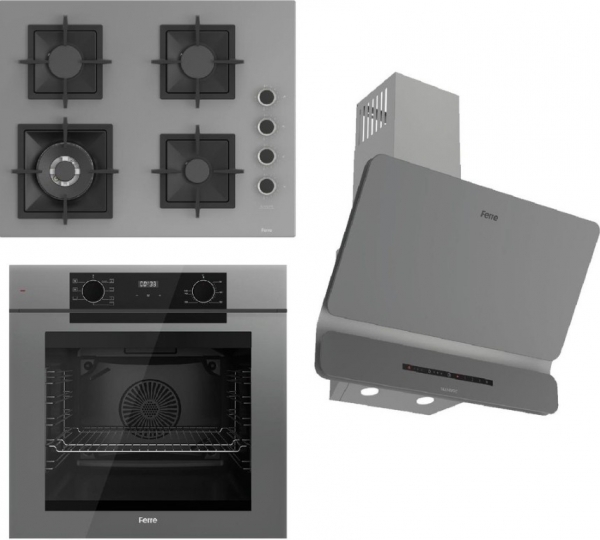 Ferre Fryart Gri Ankastre Set SC408 WFA + QEP63CPR + D082-SA