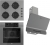 Ferre Gri Ankastre Set CS208 + QEP63CPR + D082-SA