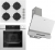Ferre Sılentart Beyaz Ankastre Set CS206 + QEP64CB + D081-SA