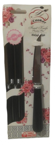 Cooker CKR-2650 Lüx Meyve Sebze Bıçak Seti 6 Parça