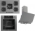 Ferre Gri Ankastre Set SS038 + QEP64CPR + D065-SA