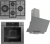 Ferre Art Gri Ankastre Set ED078 + QEP64CPR + D065-SA