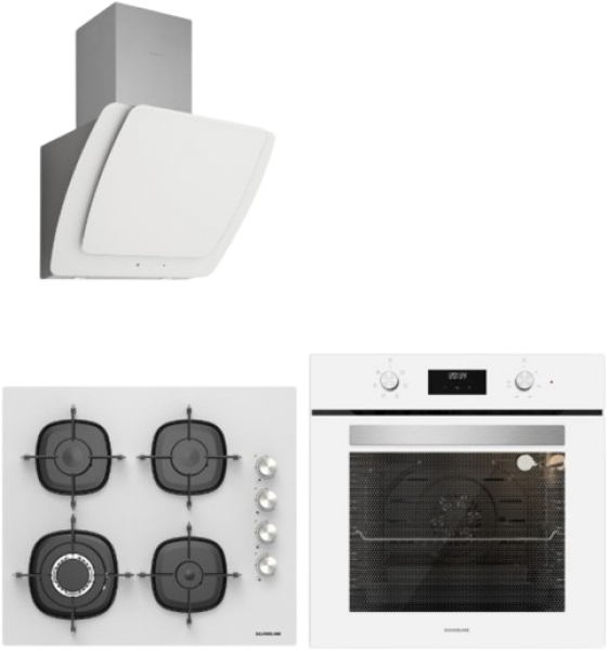 Silverline Beyaz Ankastre Set CS5629W01 + BO6502W02 + 3373 Misto