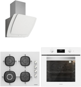 Silverline Beyaz Ankastre Set CS5629W01 + BO6502W02 + 3373 Misto