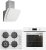 Silverline Beyaz Ankastre Set CS5629W01 + BO6502W02 + 3373 Misto