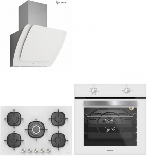 Silverline Beyaz Ankastre Set CS5622W01 + BO6501W01 + 3373 Misto