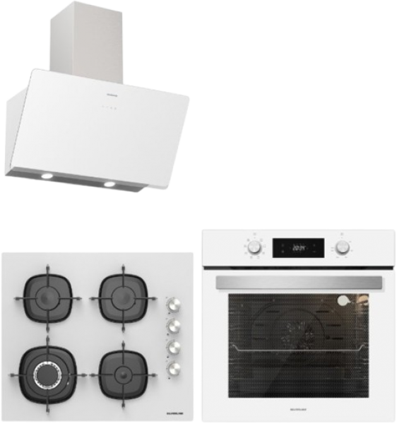 Silverline Ankastre Set CS5629W01 + BO6504W01 + 3457 Soho 60
