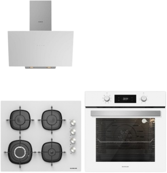 Silverline Beyaz Ankastre Set CS5629W01 + BO6504W01 + 3481